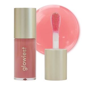 Glowiest Dream Glow Tinted Lip Oil 3-in-1 Formula in 002 Nude Mauve, 5.7 g